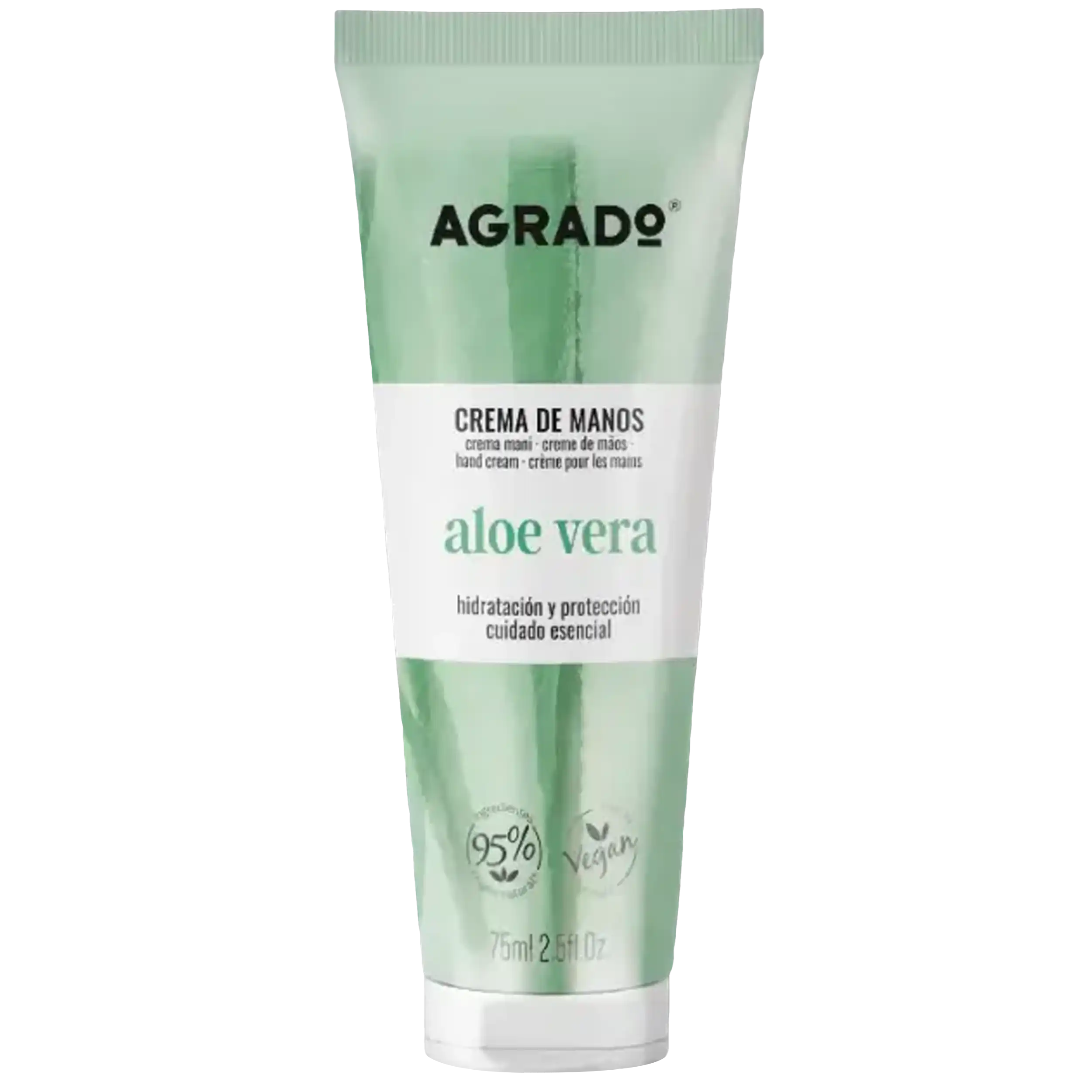 کرم دست تیوپی آلوئه ورا آگرادو | Agrado Hand Cream Aloe Vera 75ml — تصویر ۲