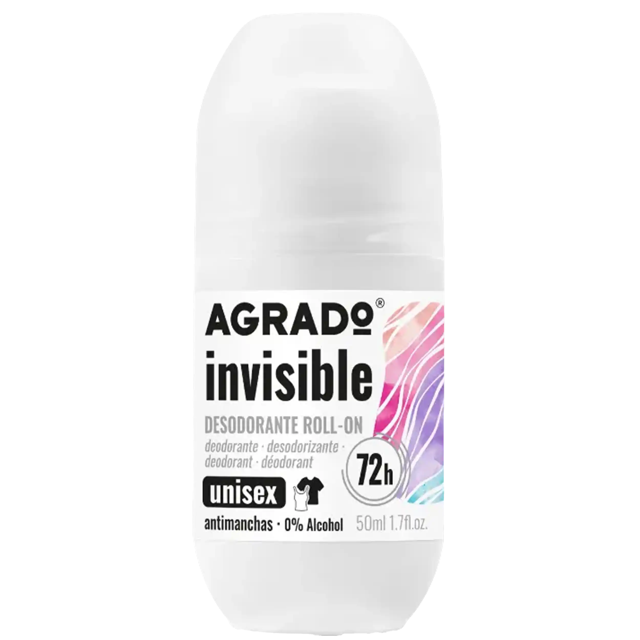 مام رول ضد تعریق و ضد لک آگرادو | Agrado Antiperspirant Roll-On Deodorant Invisible 50ml — تصویر ۲