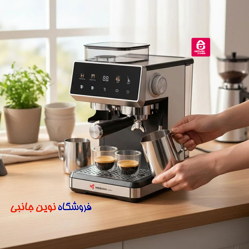 اسپرسوساز مباشی مدل ME-CM2072 ا Mebashi ME-CM2072 Espresso Maker (تک / عمده) — تصویر ۶