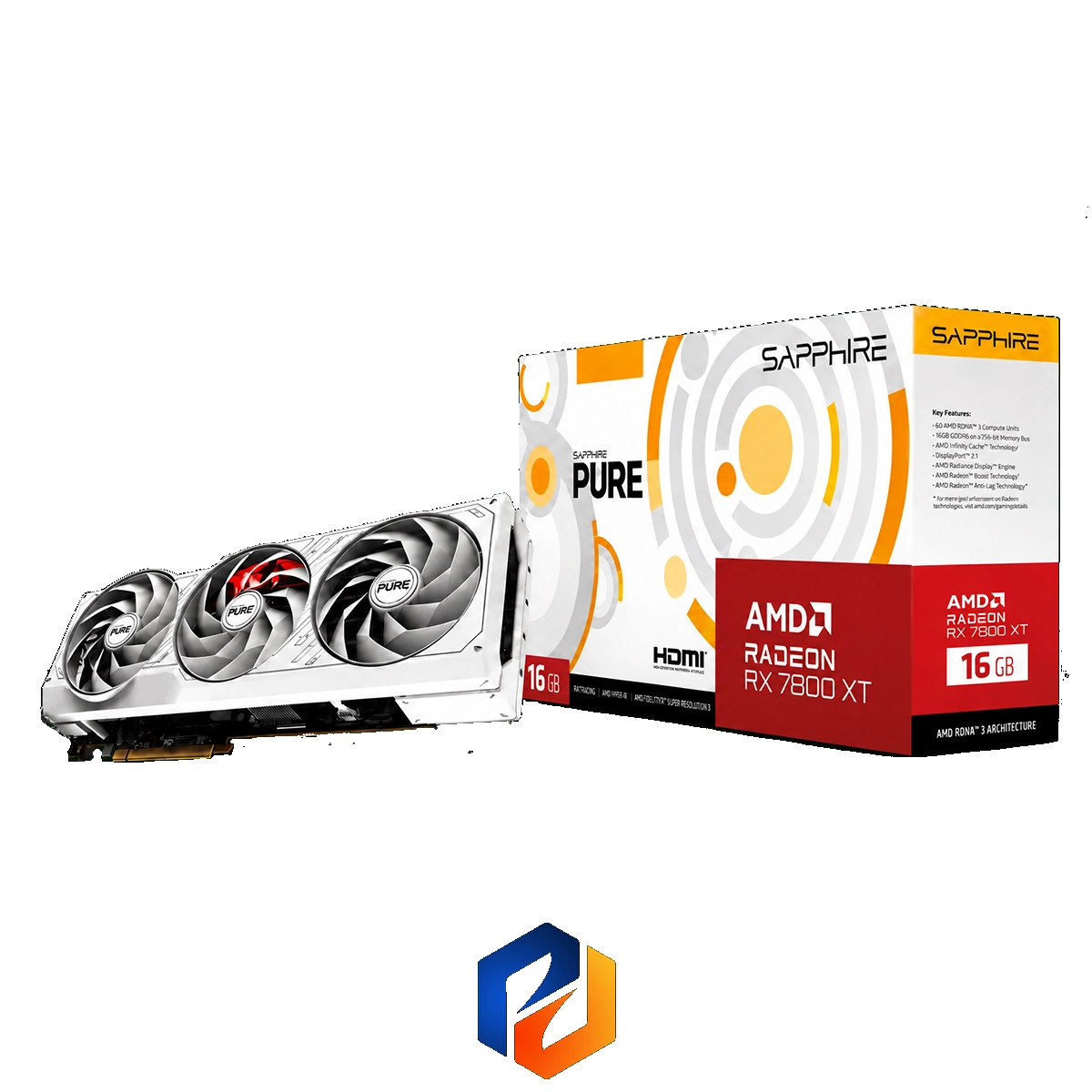 کارت گرافیک Sapphire PURE RX 7800 XT (استوک) — تصویر ۲