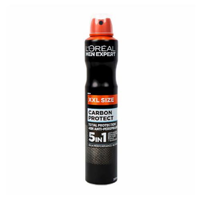 اسپری ضد تعریق مردانه لورآل مدل CARBON PROTECT حجم 300mL