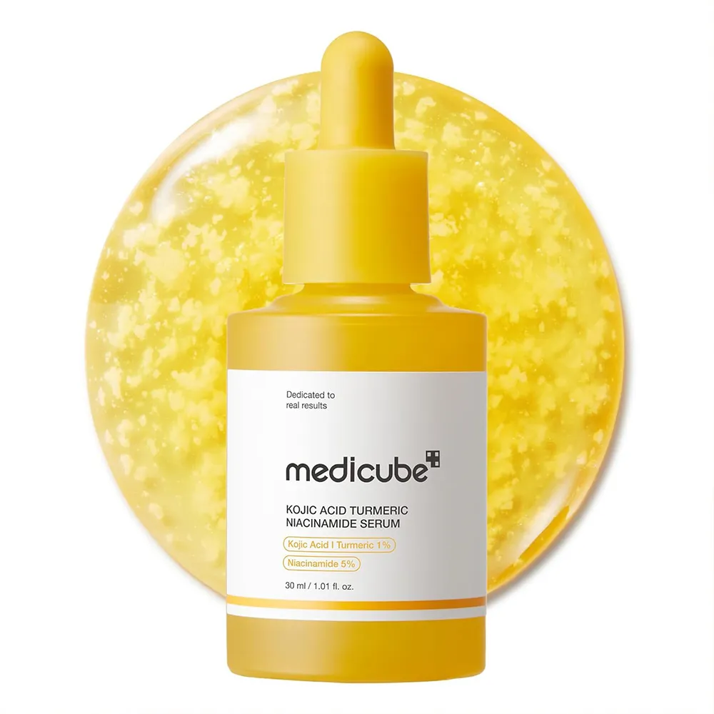 سرم کوجیک اسید و زردچوبه ضدلک و روشن کننده مدی کیوب medicube Kojic Acid Turmeric Capsule Serum