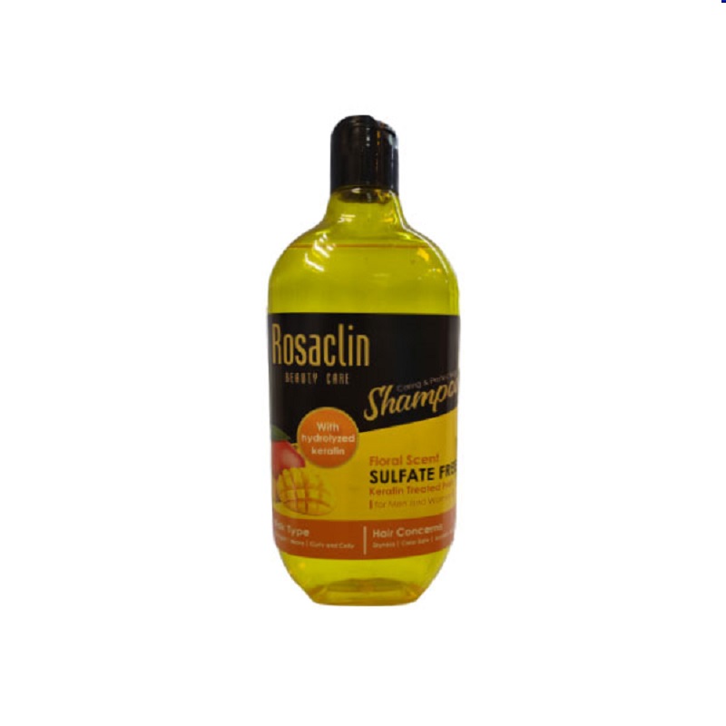 شامپو موی آسیب دیده و کراتین رزاکلین حجم 385mL