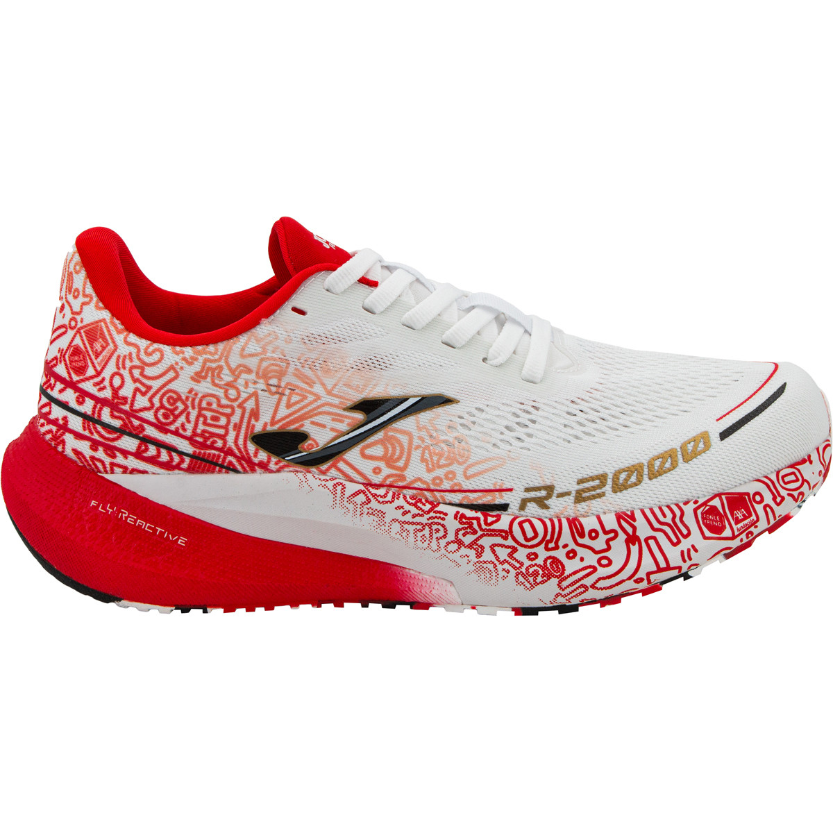 کفش رانینگ جوما مدلR.2000 2432 WHITE RED PONLE FRENO