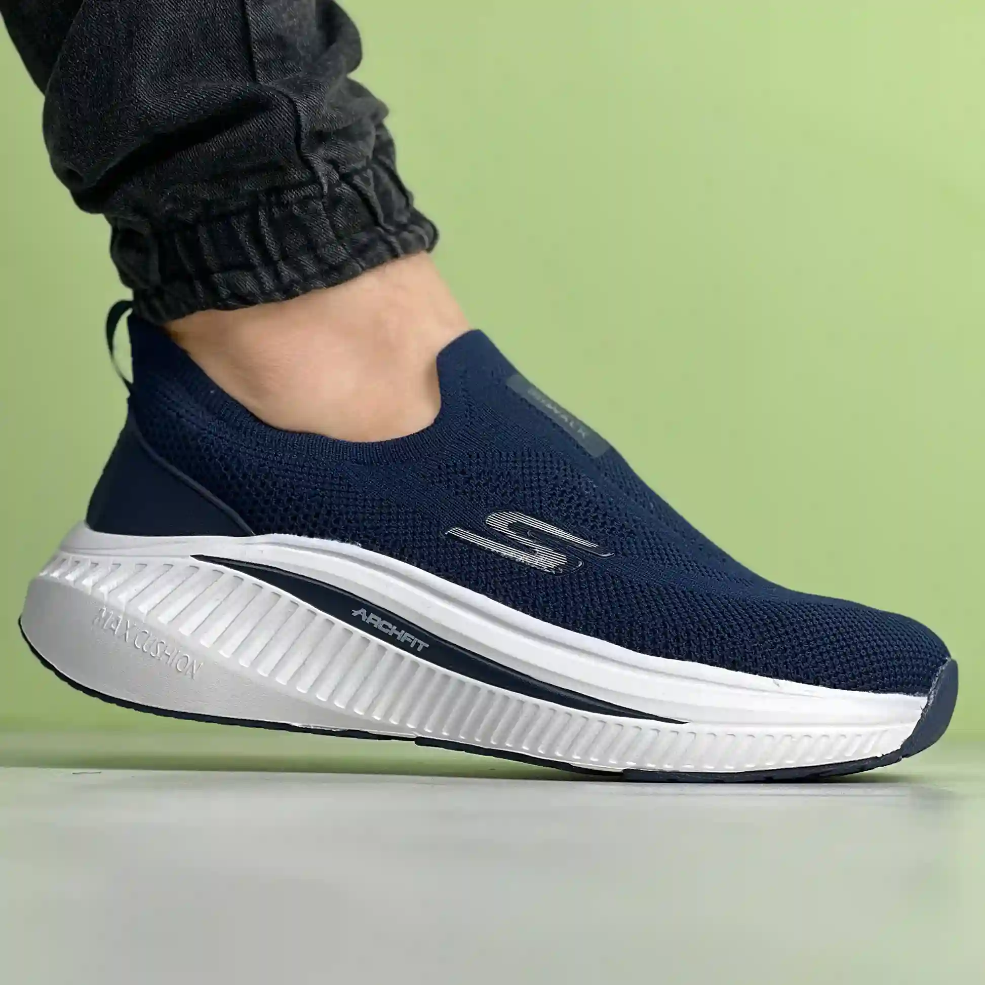 کتونی اسکیچرز جورابی skechers طبی مردانه کد 1424
