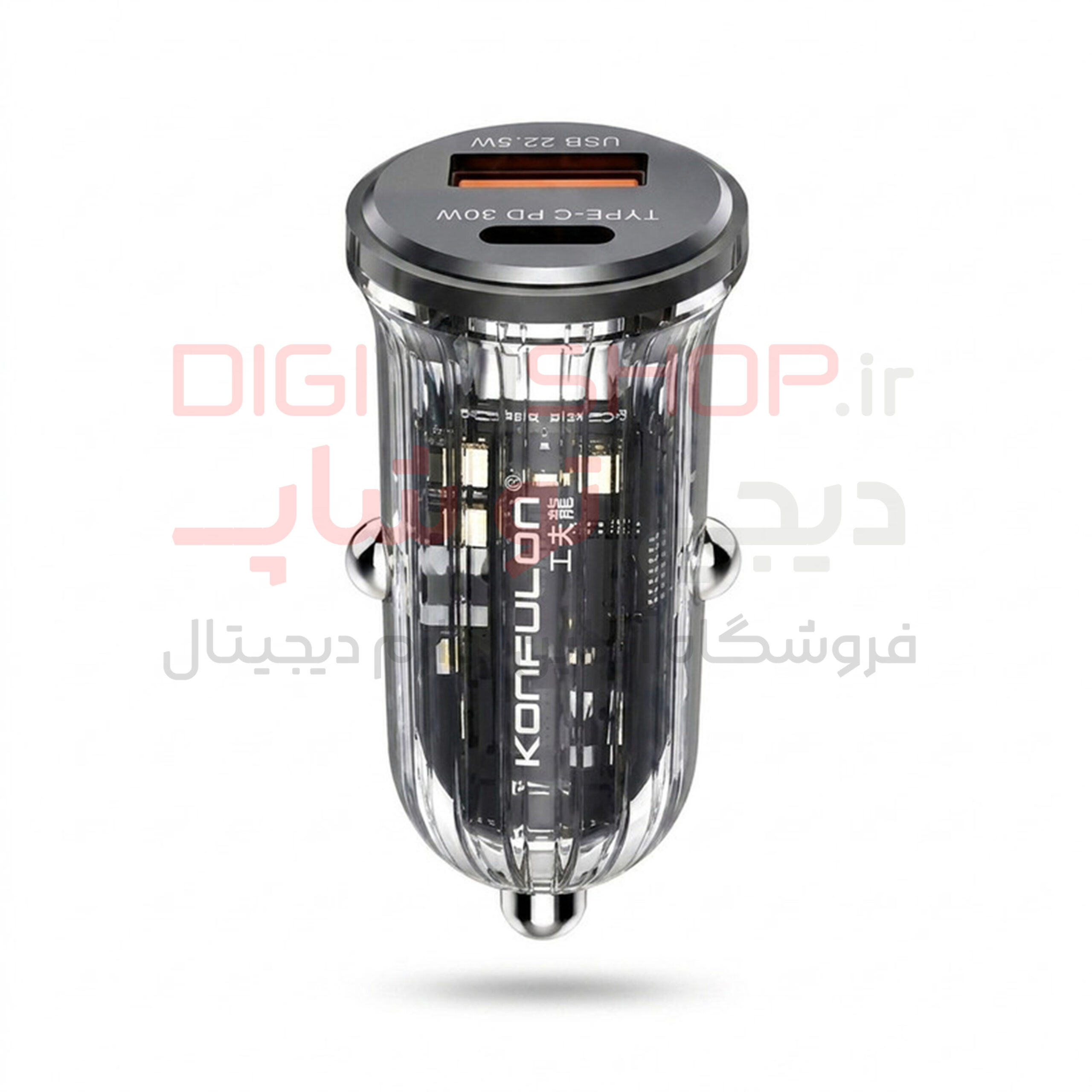 شارژر فندکی فست شارژ ۳۰ وات کانفلون مدل C85Q — تصویر ۲