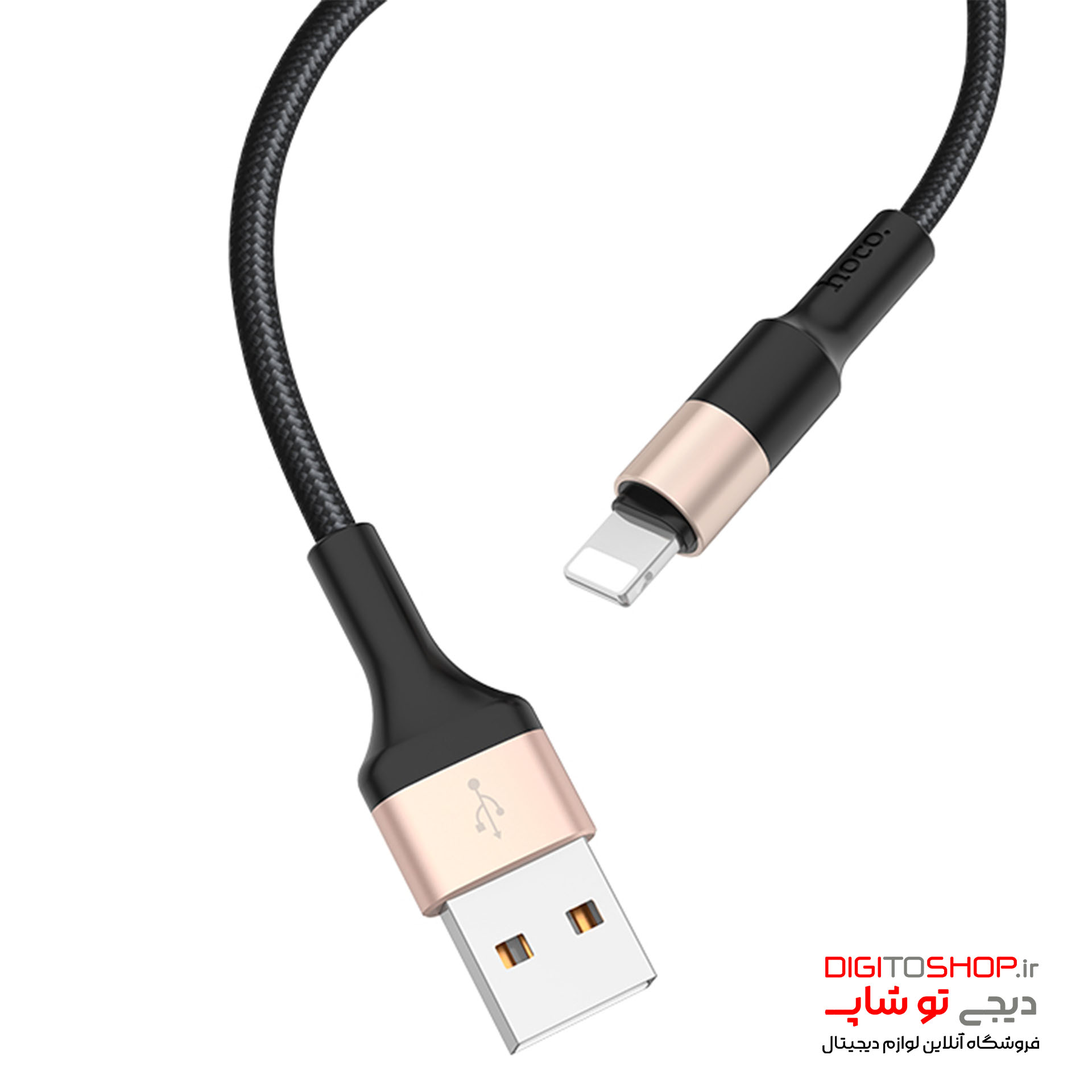 کابل شارژ آیفون هوکو مدل X26 به طول 1 متر