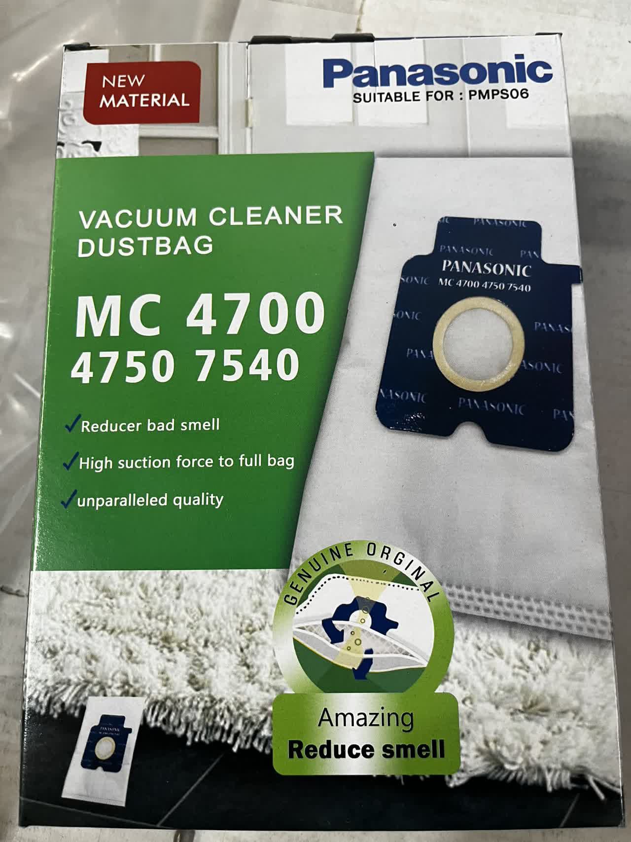پاکت جاروبرقی پاناسونیکMC4700و4750و7540 میکروفیلتری هپاوارداتی اورجینال — تصویر ۲