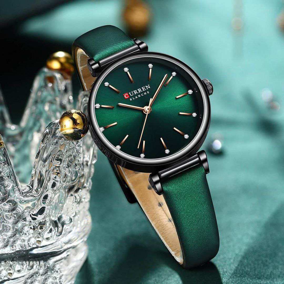 ساعت مچی عقربه ای برند کارن سبز کد RS-176