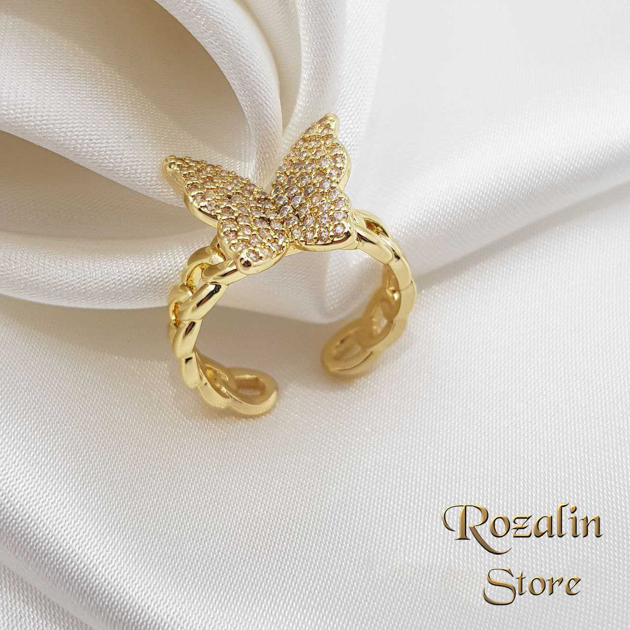 انگشتر زنانه کارتیر مدل پروانه کد RS-588