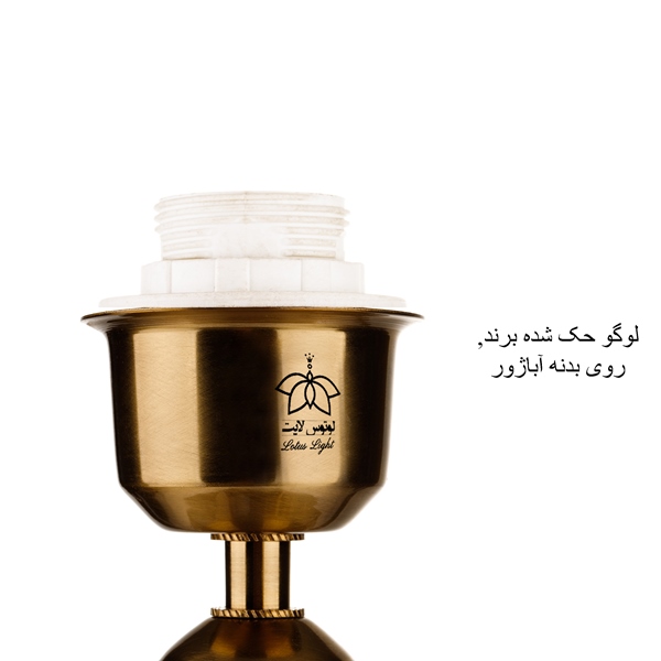 آباژور رومیزی لوتوس لایت مدل سوفیا زرشکی — تصویر ۷