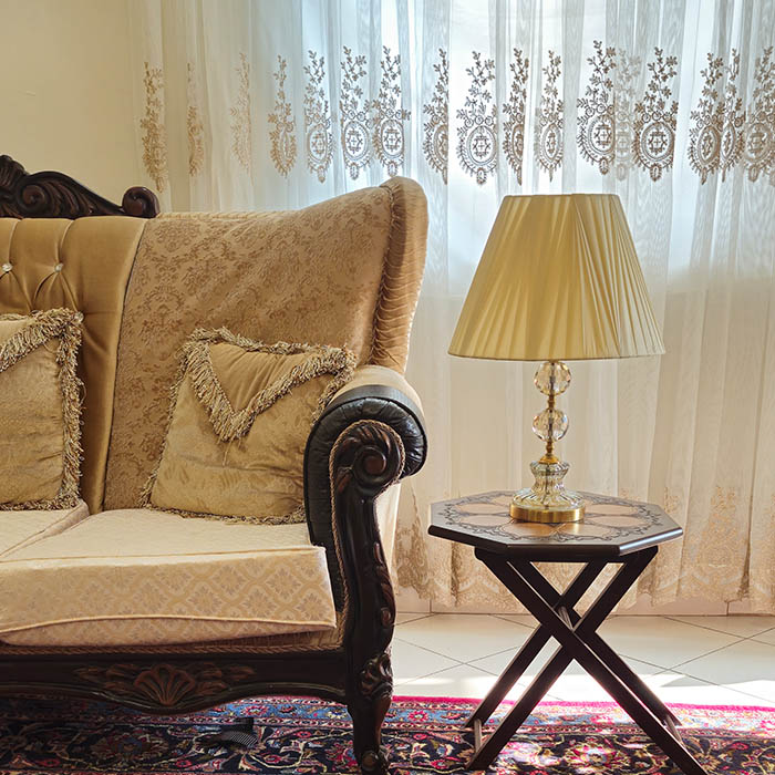 آباژور رومیزی لوتوس لایت مدل رامونا گل — تصویر ۴