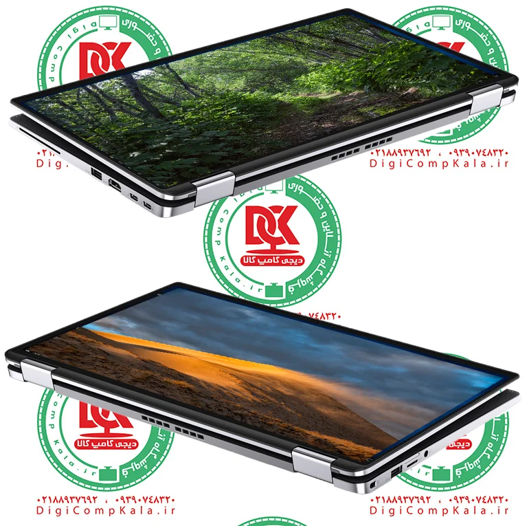 لپ تاپ 14 اینچ لمسی دل 360 درجه Dell Latitude 7400 2-in-1 i7 8665u FullHD IPS نسل 8 با قلم نوری Universal گارانت? — تصویر ۳