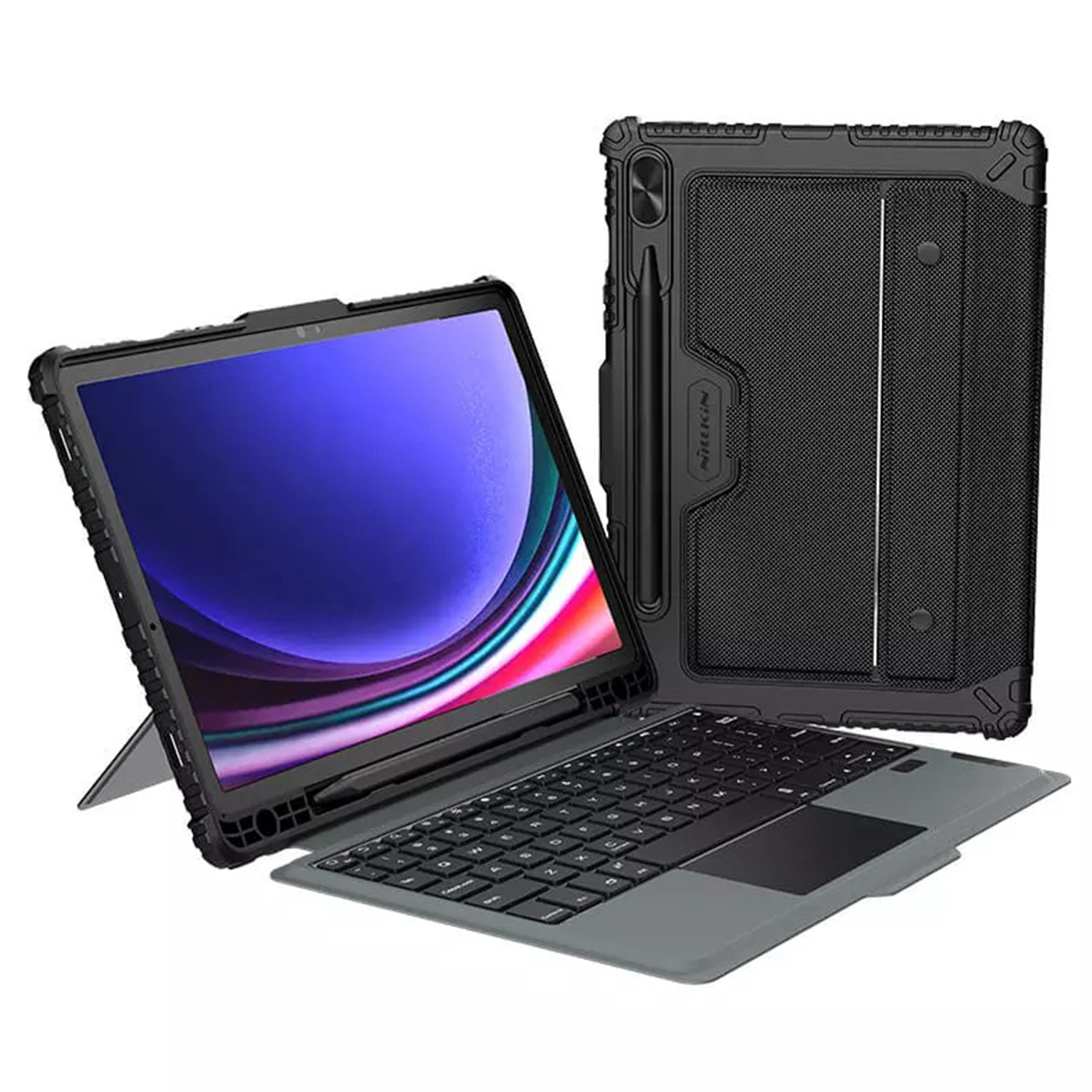 کیف کیبورد دار نیلکین مدل Bumper Combo Backlit تبلت سامسونگ Galaxy Tab S10 Plus
