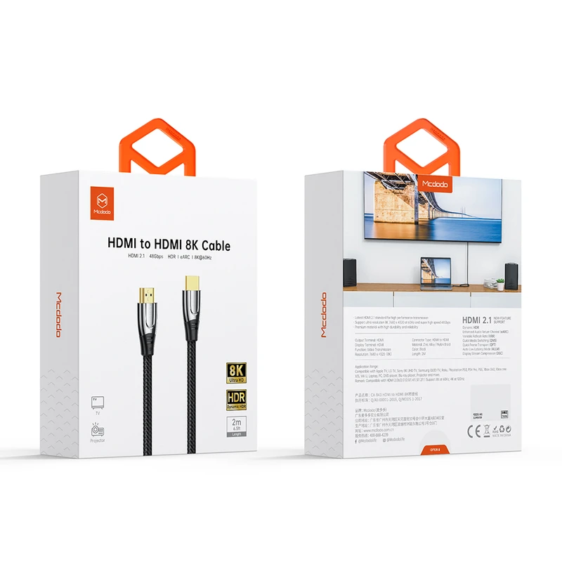 کابل HDMI مک دودو مدل CA-8430 طول 2 متر - شرکت بصیر رایانه نقش جهان — تصویر ۶