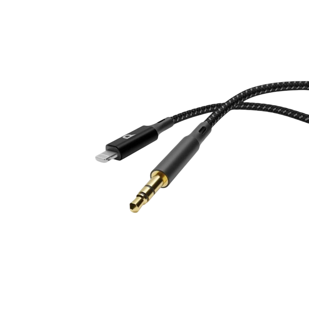 کابل تبدیل جک 3.5 میلی متری به لایتنینگ پاورولوژی Powerology Braided Aux Audio Cable — تصویر ۲