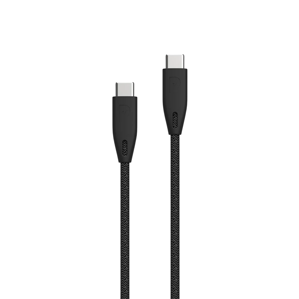 کابل دو سر تایپ سی 100 وات پاورولوژی Powerology Braided USB-C To USB-C Data Cable — تصویر ۲