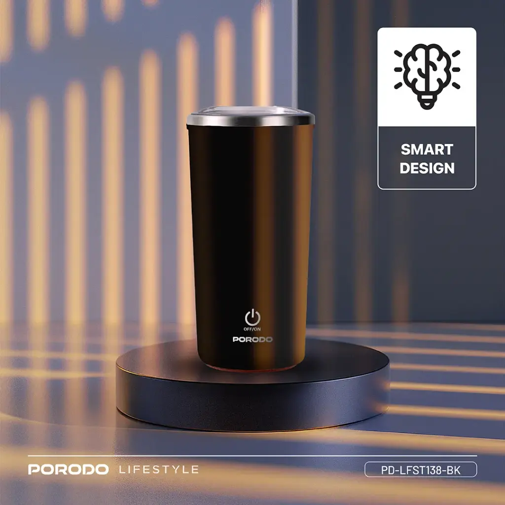 ماگ همزن مغناطسی پرودو Porodo Lifestyle Auto-Stirring Insulated Mug — تصویر ۴