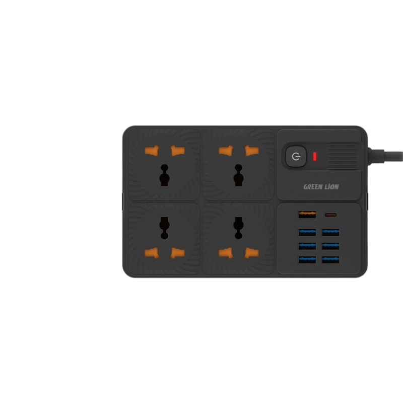 چندراهی برق 3250 وات گرین لاین Power Socket 7 USB-A Port & 1 PD Port GNPS7UPDUKBK — تصویر ۲