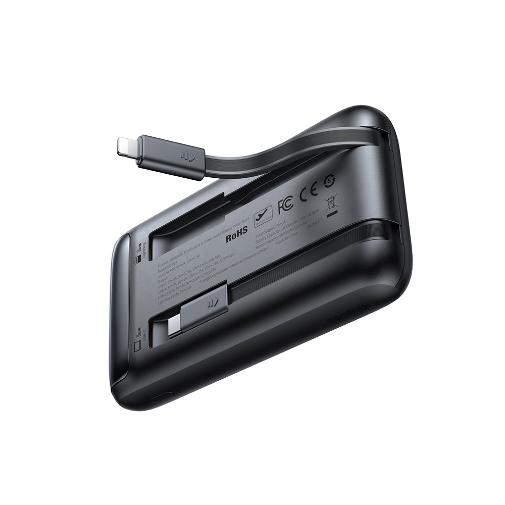 پاوربانک 10000 با کابل 22.5 وات مک دودو Mcdodo Built in Cables Power Bank MC-024 — تصویر ۵
