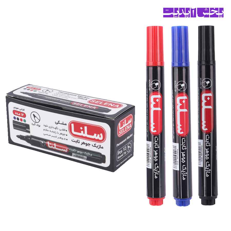 ماژیک معمولی سلنا نوک گرد Selena SP125 (رنگ آبی) — تصویر ۲