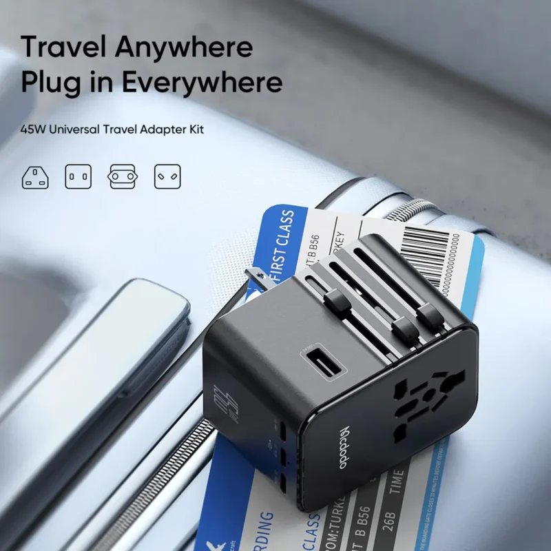 آداپتور شارژ مسافرتی 45 وات مکدودو یا کابل MCDODO CP-3270 Universal Travel Charging Adapter — تصویر ۴