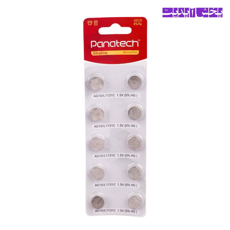 باتری سکه ای پاناتک Panateck مدل Alkaline AG10 — تصویر ۲