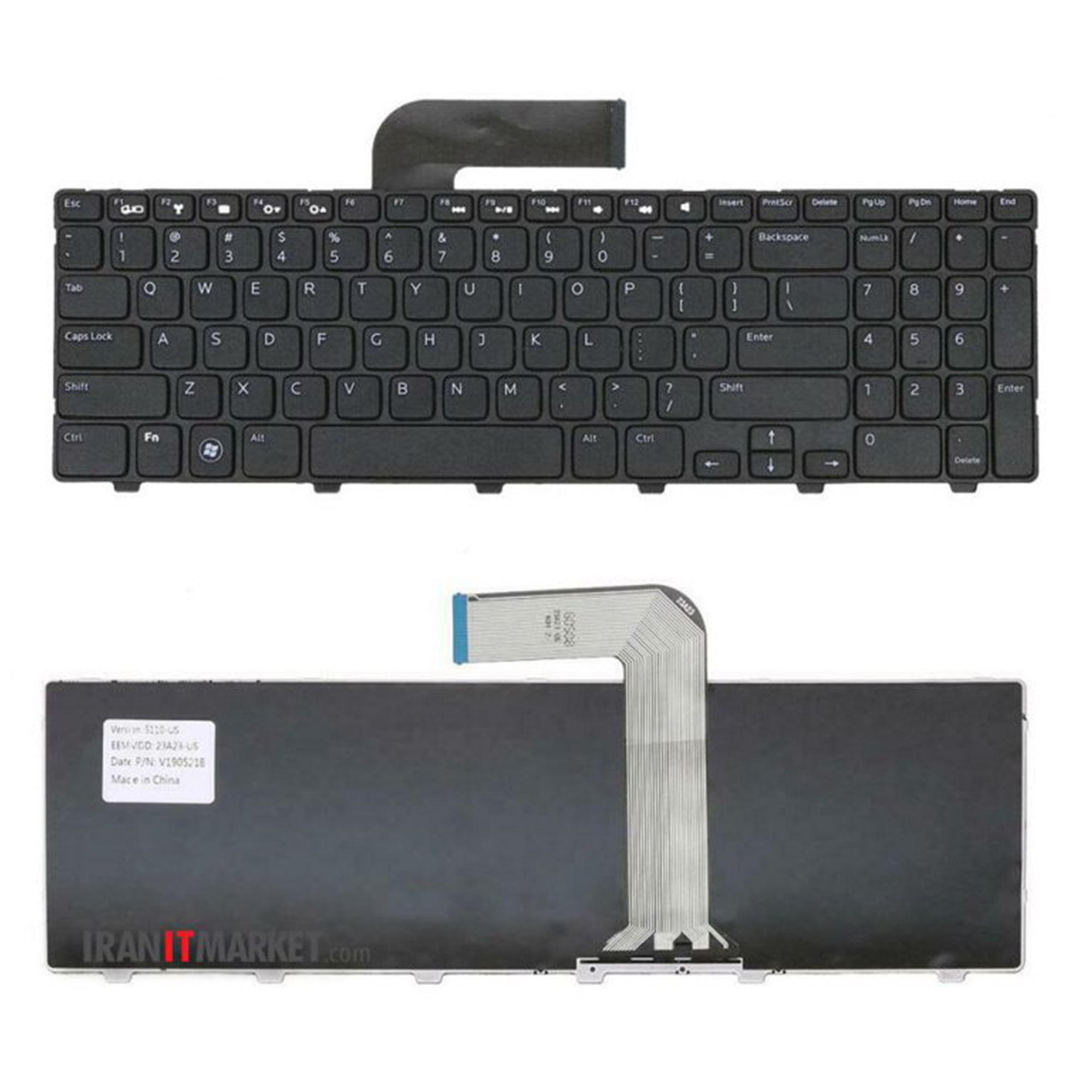 کیبورد لپ تاپ دل KEYBOARD DELL Inspiron W3D4R