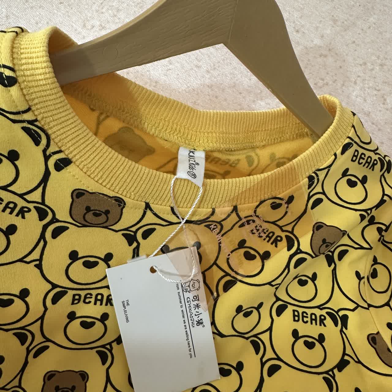 بلوز آستین بلند طرح خرس بچه گانه خارجی BEAR — تصویر ۶