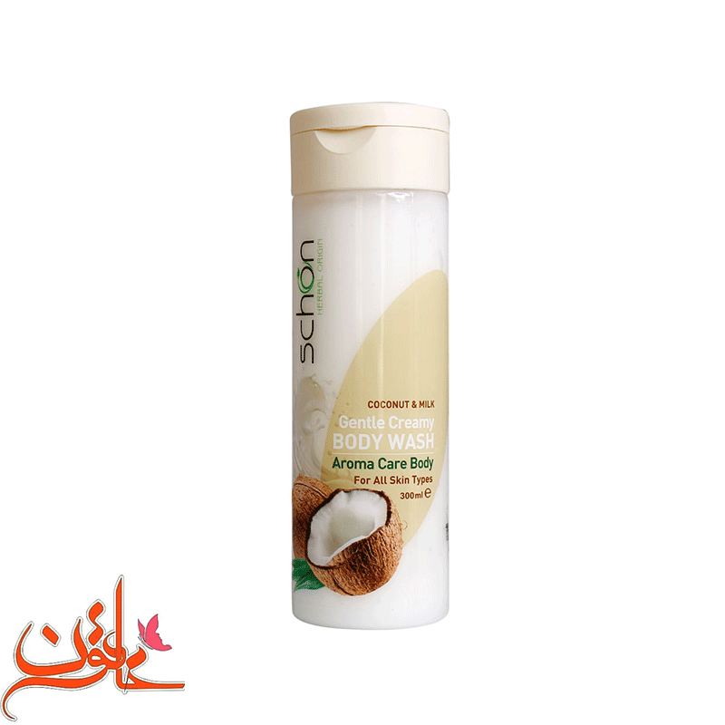 شامپو بدن کرمی شیر نارگیل شون حجم 300 میلی لیتر — تصویر ۲