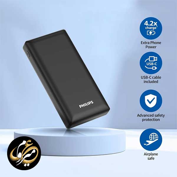 پاوربانک 20000 میلی آمپر فیلیپس مدل Philips DLP7721C — تصویر ۵