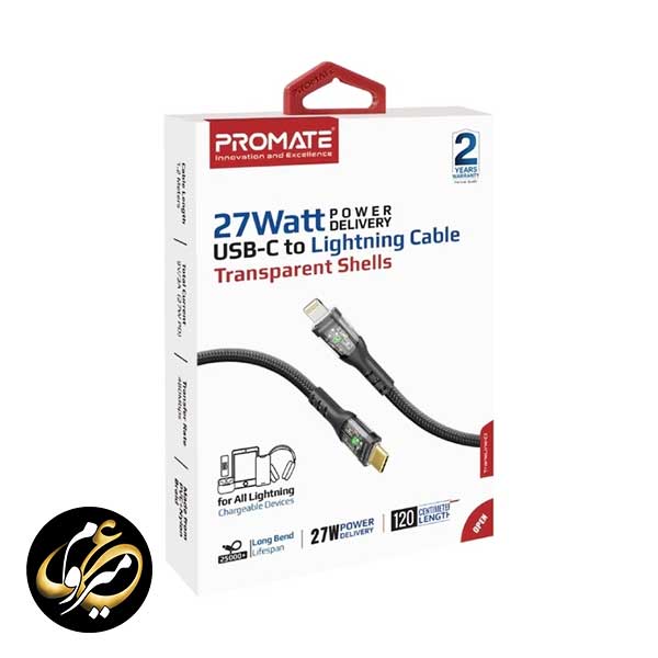 کابل USB-C به لایتنینگ پرومیت مدل Promate TRANSLINE-CI — تصویر ۳