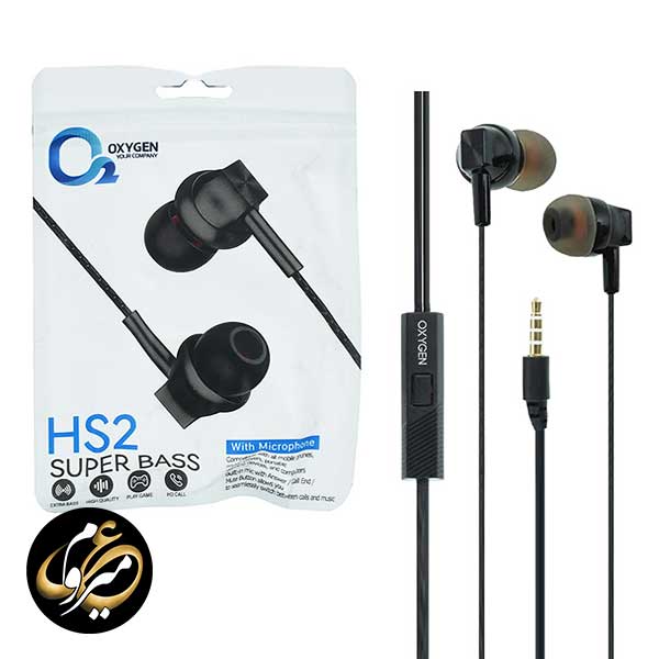 هندزفری سیمی اکسیژن مدل OXYGEN HS2 — تصویر ۳