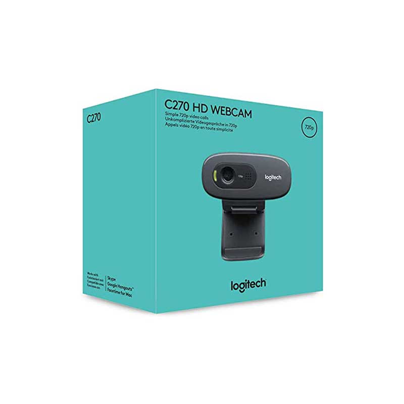 وب کم HD لاجیتک مدل C270 ا Logitech C270 HD Webcam کد 0159 — تصویر ۲