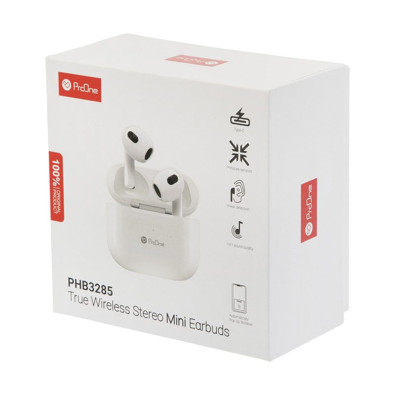 ایرپاد بی سیم پرووان مدل PHB 3245 ا Proone wireless AirPods model PHB 3245 کد 5313