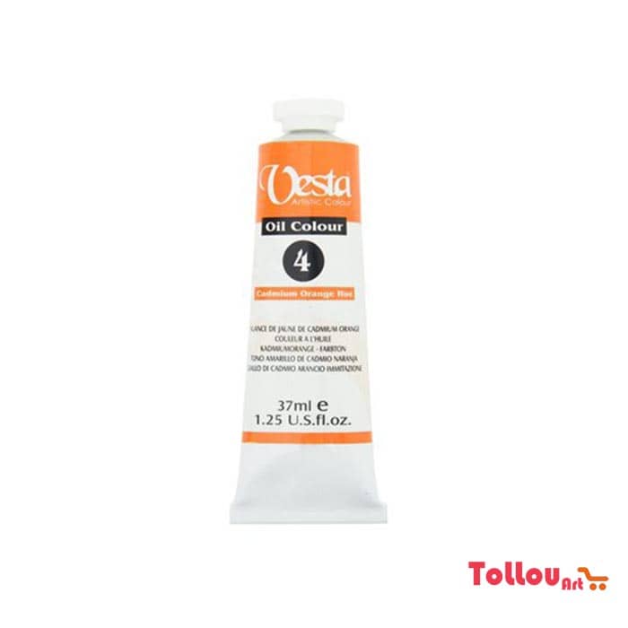رنگ روغن وستا Cadmium Orange Hue 4 حجم 37 میل — تصویر ۲