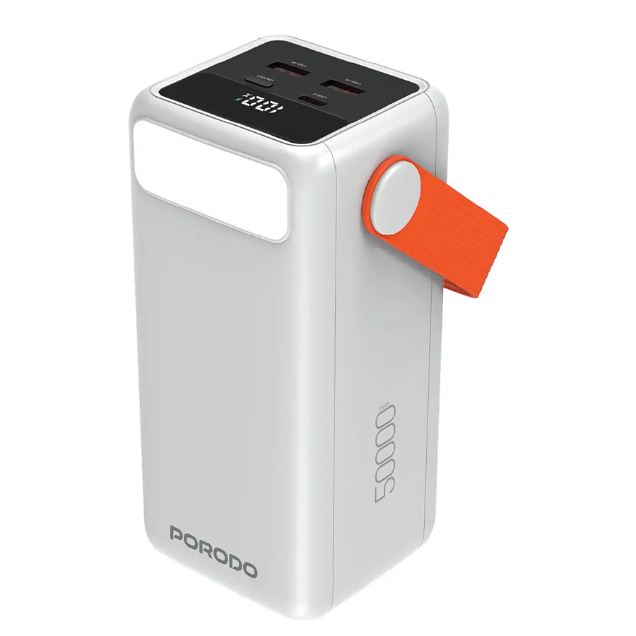 پاوربانک 50000 و چراغ قوه پرودو Porodo PortaPower 50000mAh Power Bank PDPBXRT50