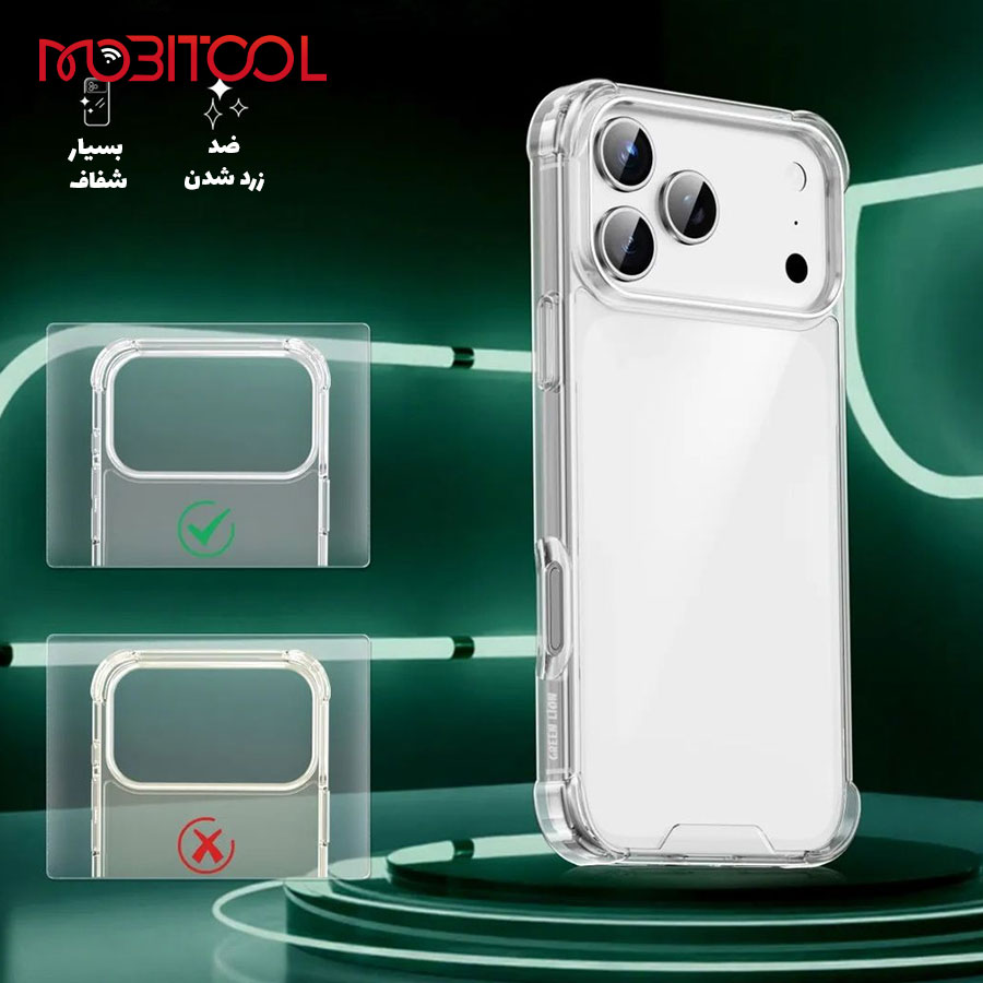 قاب شفاف ضد ضربه آیفون 17 پرو مکس گرین لاین Green Lion Anti Shock Case iPhone 17 Pro Max — تصویر ۷