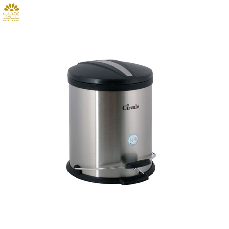 سطل زباله استیل پدالدار 5 لیتری CE510 درب پلاستیک