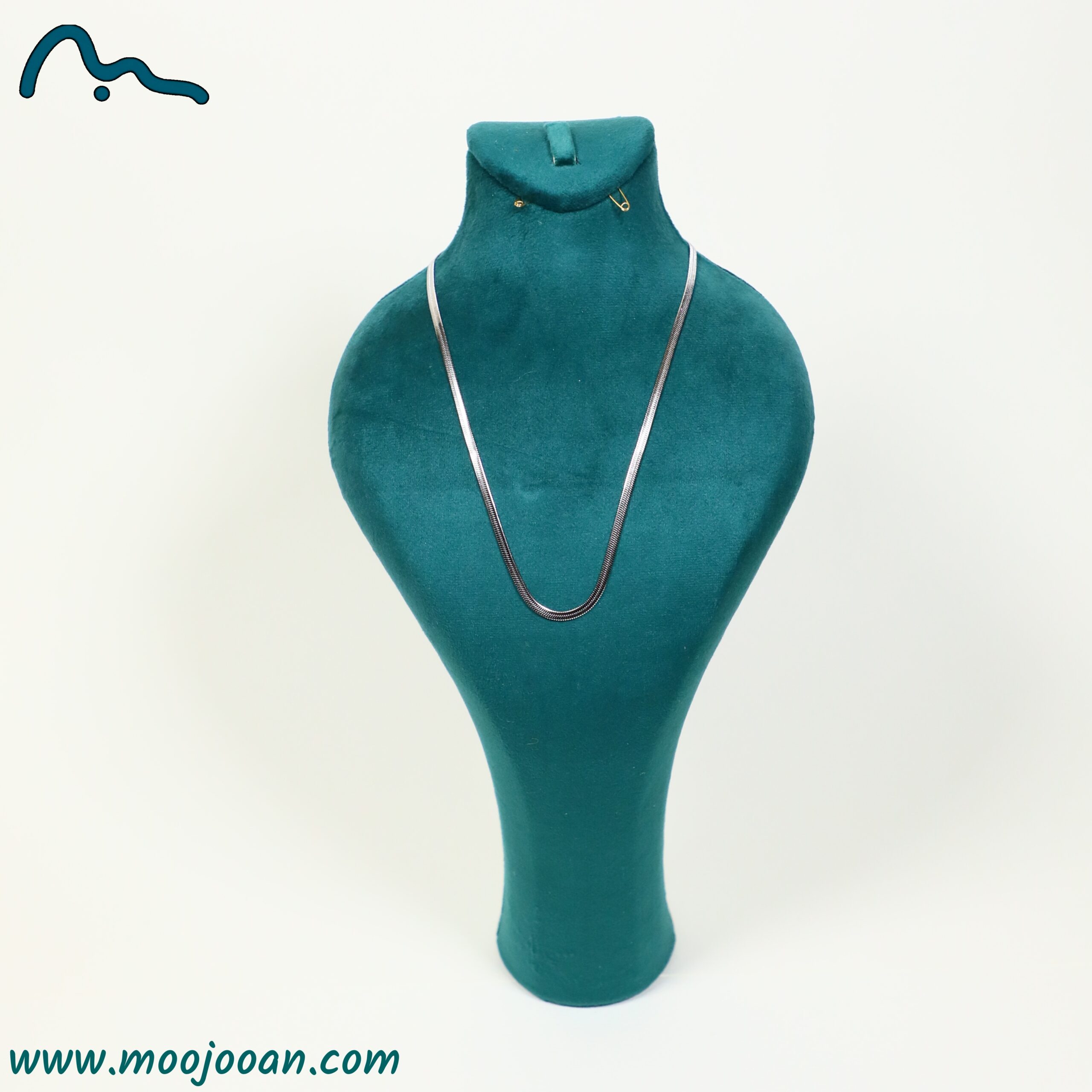 زنجیر نقره ای طرح مار استنلس
