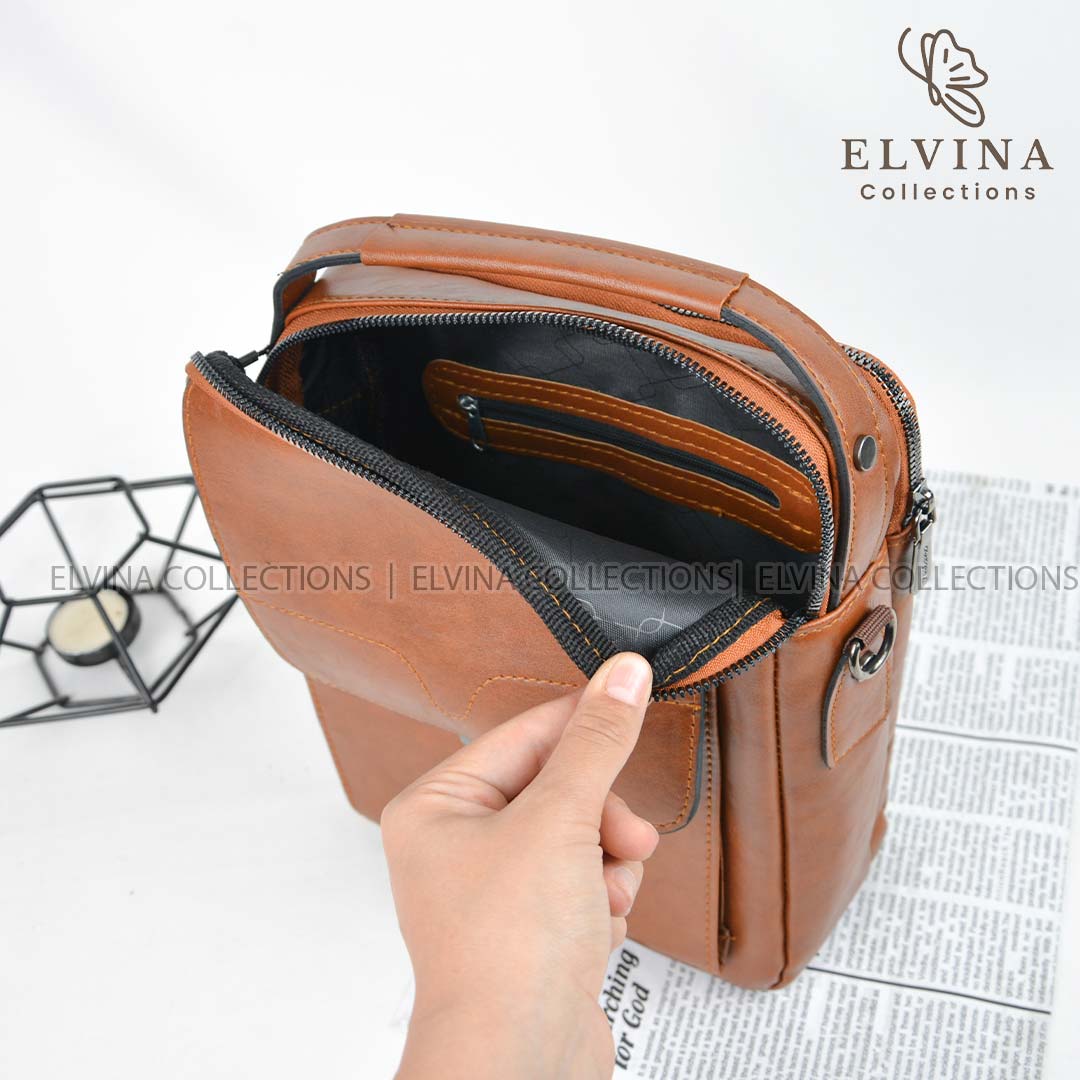 کیف دوشی Milano سایز کتاب و سررسید کد 1678 چرم مصنوعی اعلاء — تصویر ۸