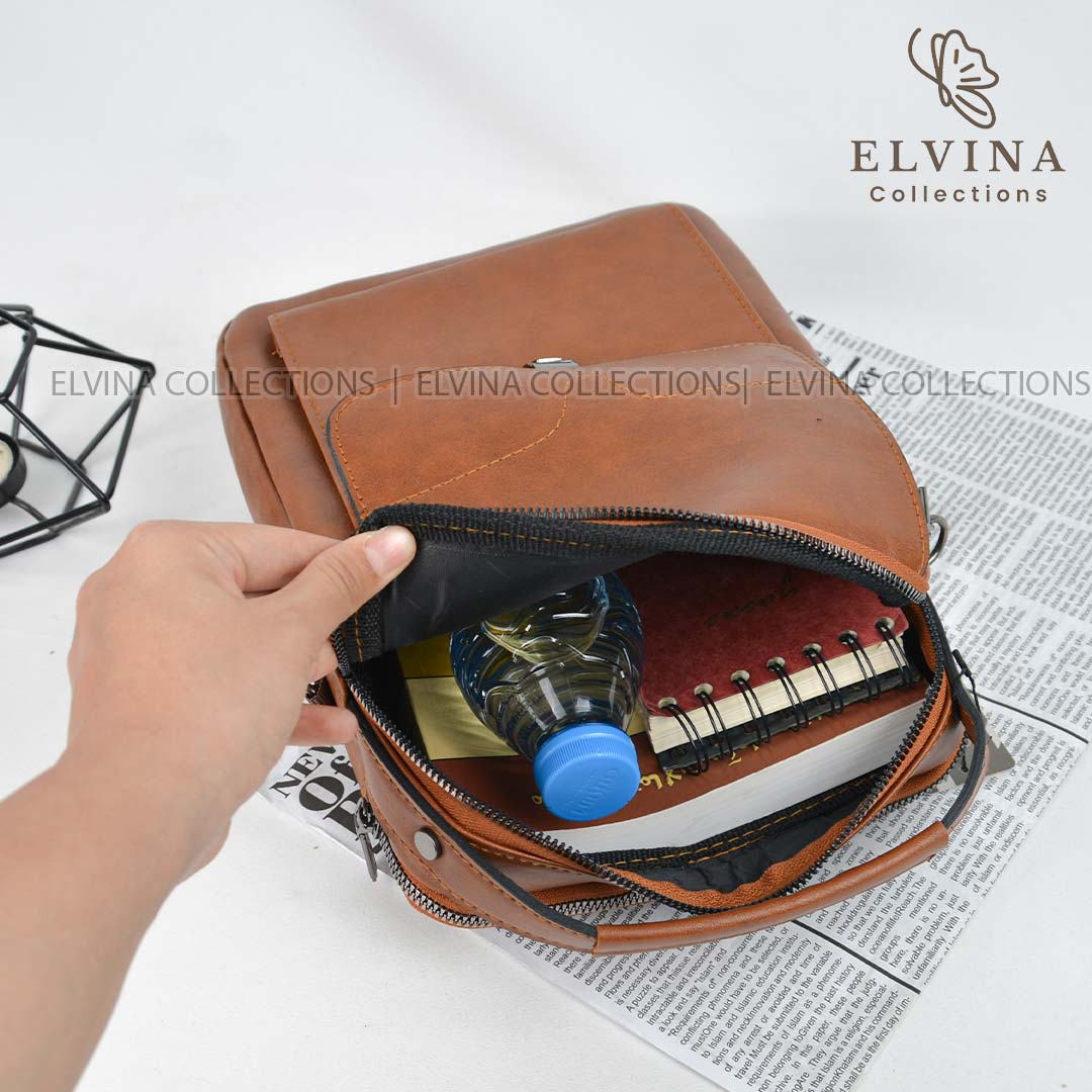 کیف دوشی Milano سایز کتاب و سررسید کد 1678 چرم مصنوعی اعلاء — تصویر ۷
