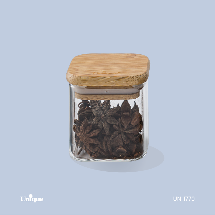 ادویه درب چوبی مربع 6 سانت UN-1770