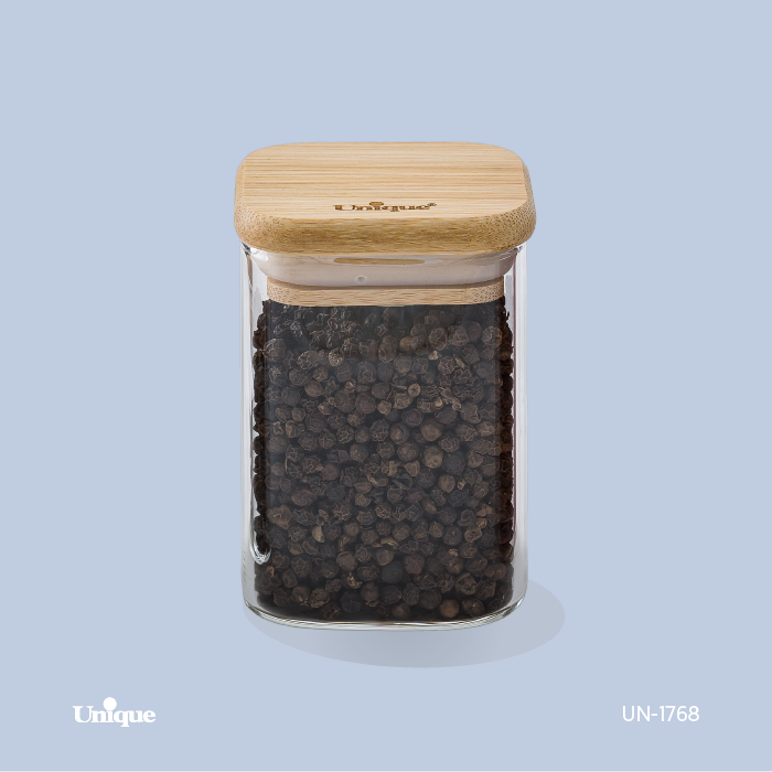 ادویه درب چوبی مربع 8 سانت UN-1768