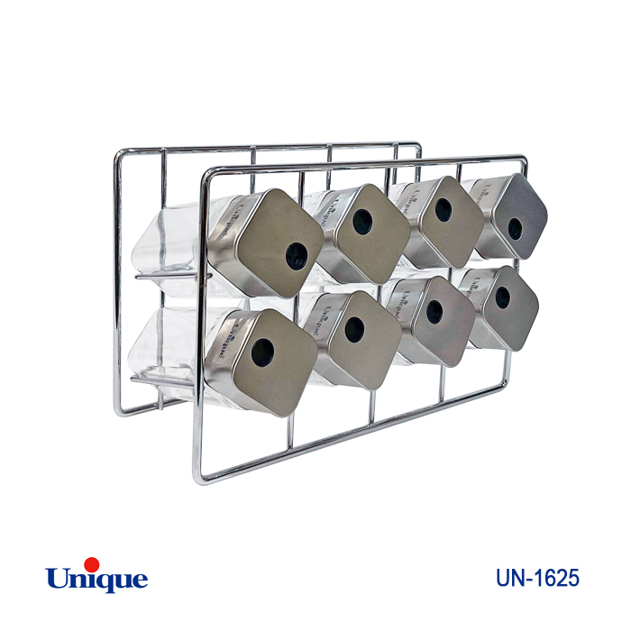 ست ادویه 8تایی شیشه مربع مکعب UN-1625