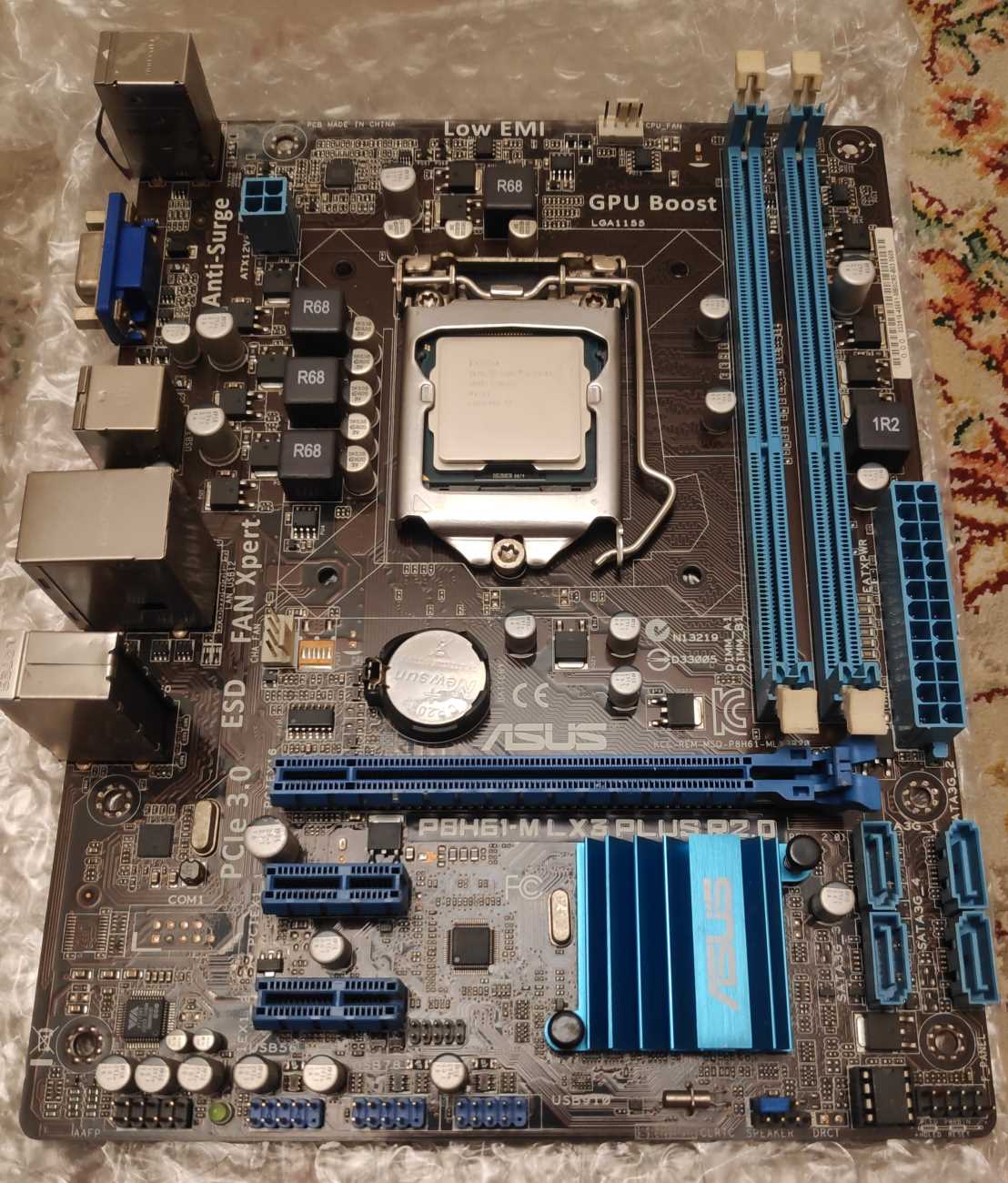 مادربرد ایسوس ASUS H61M – کار کرده