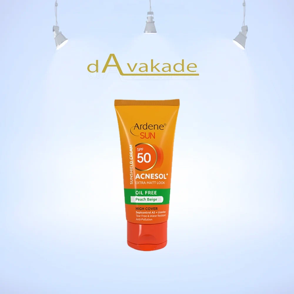 کرم ضد آفتاب SPF50 فاقد چربی بژ طبیعی اَکنسول آردن ardene ACNESOL
