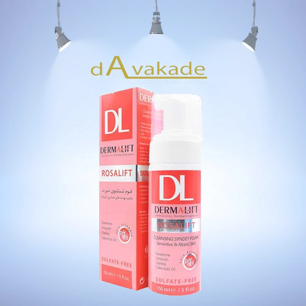 فوم شوینده پوست حساس رزالیفت درمالیفت DERMALIFT Roselift Foam