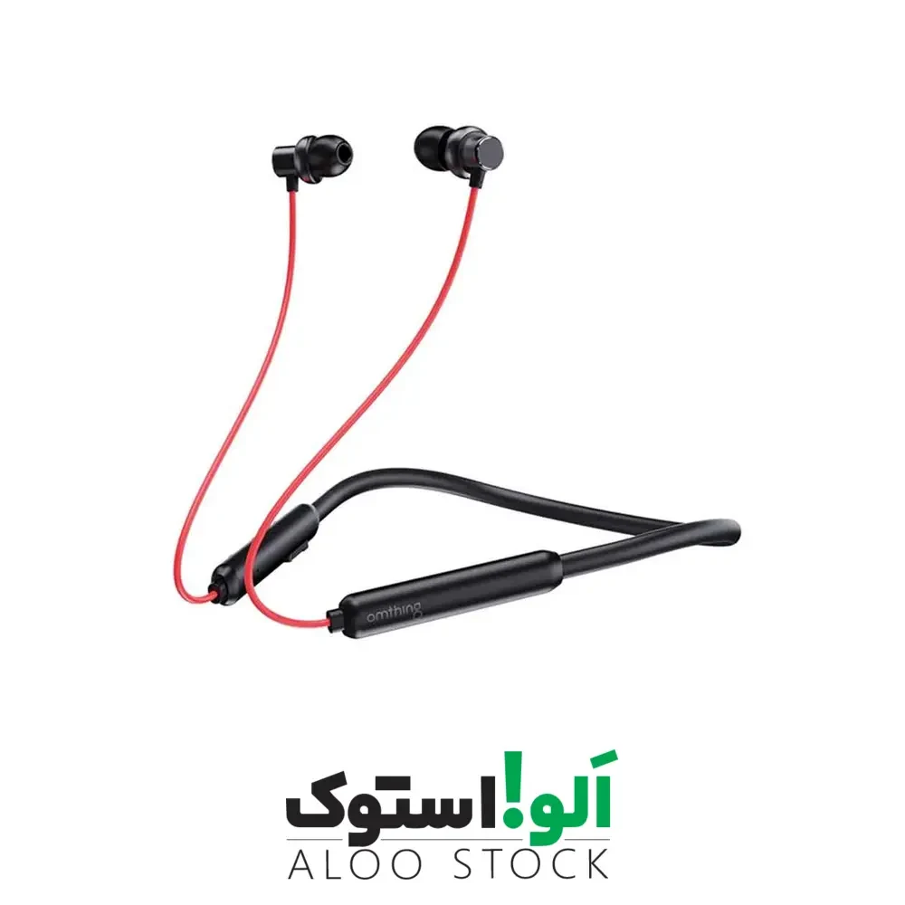 هندزفری گردنی omthing AirFree Lace مدل EO008 – قرمز — تصویر ۴