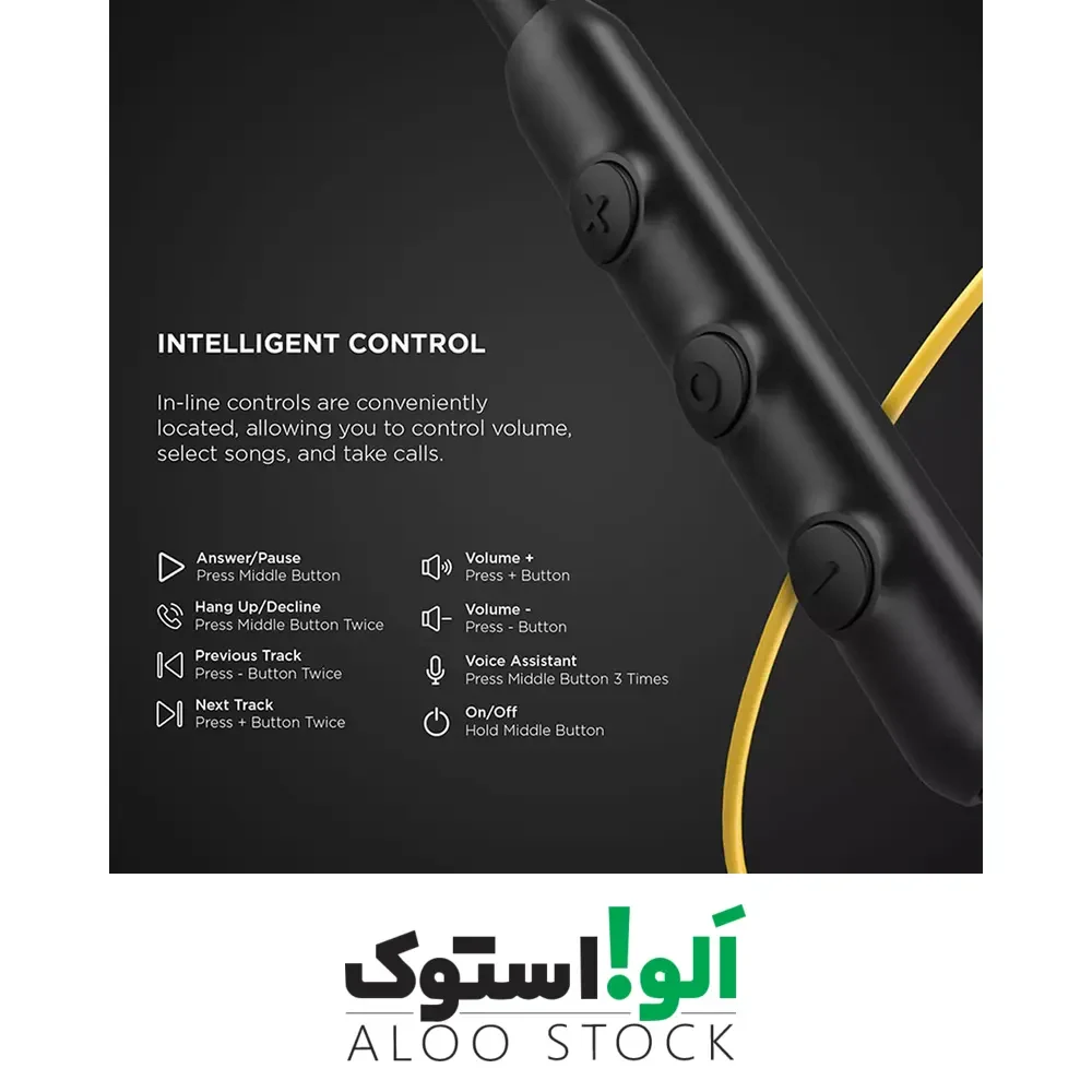 هندزفری گردنی omthing AirFree Lace مدل EO008 – قرمز — تصویر ۵